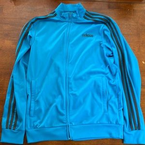 Adidas old school warm up jacket. Sz: medium Color: blue